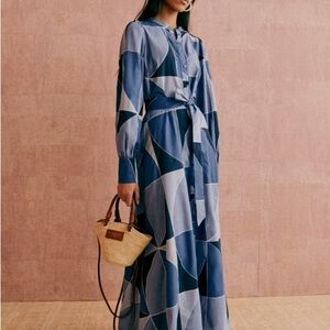 Sézane Selma Patchwork dress Size 34